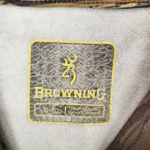 Browning Pull Over Sweatshirt Men's Large Hell's Canyon Camo Hunting Outdoor - Picture 6 of 8
